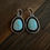 Thumbnail: Baby Blue Turquoise Earrings 
