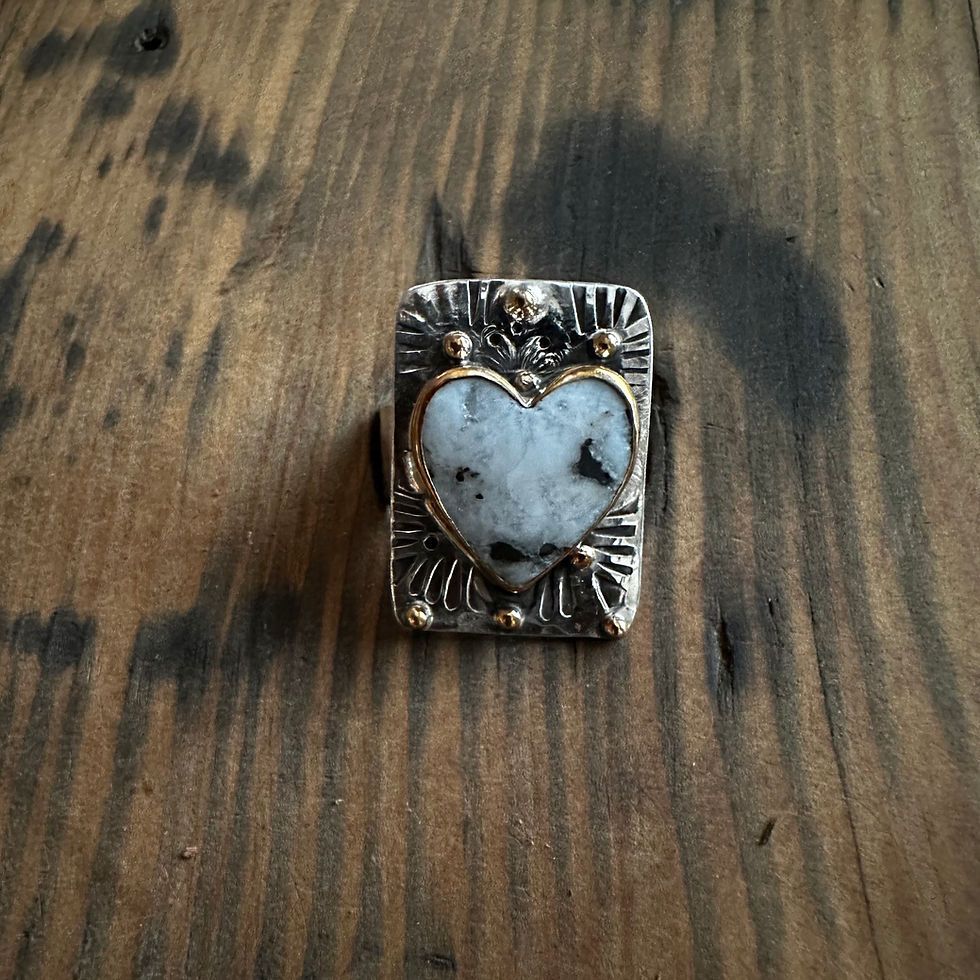 Thumbnail: White Buffalo Turquoise Ring