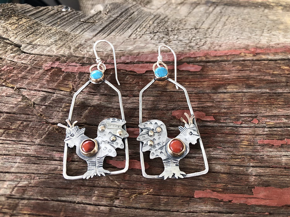 Thumbnail: Rooster Earrings