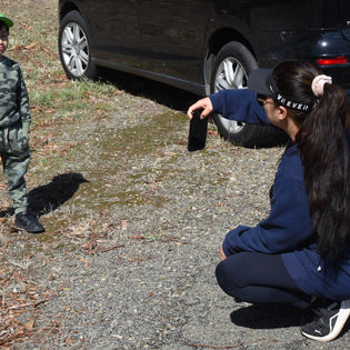 boy having picture taken