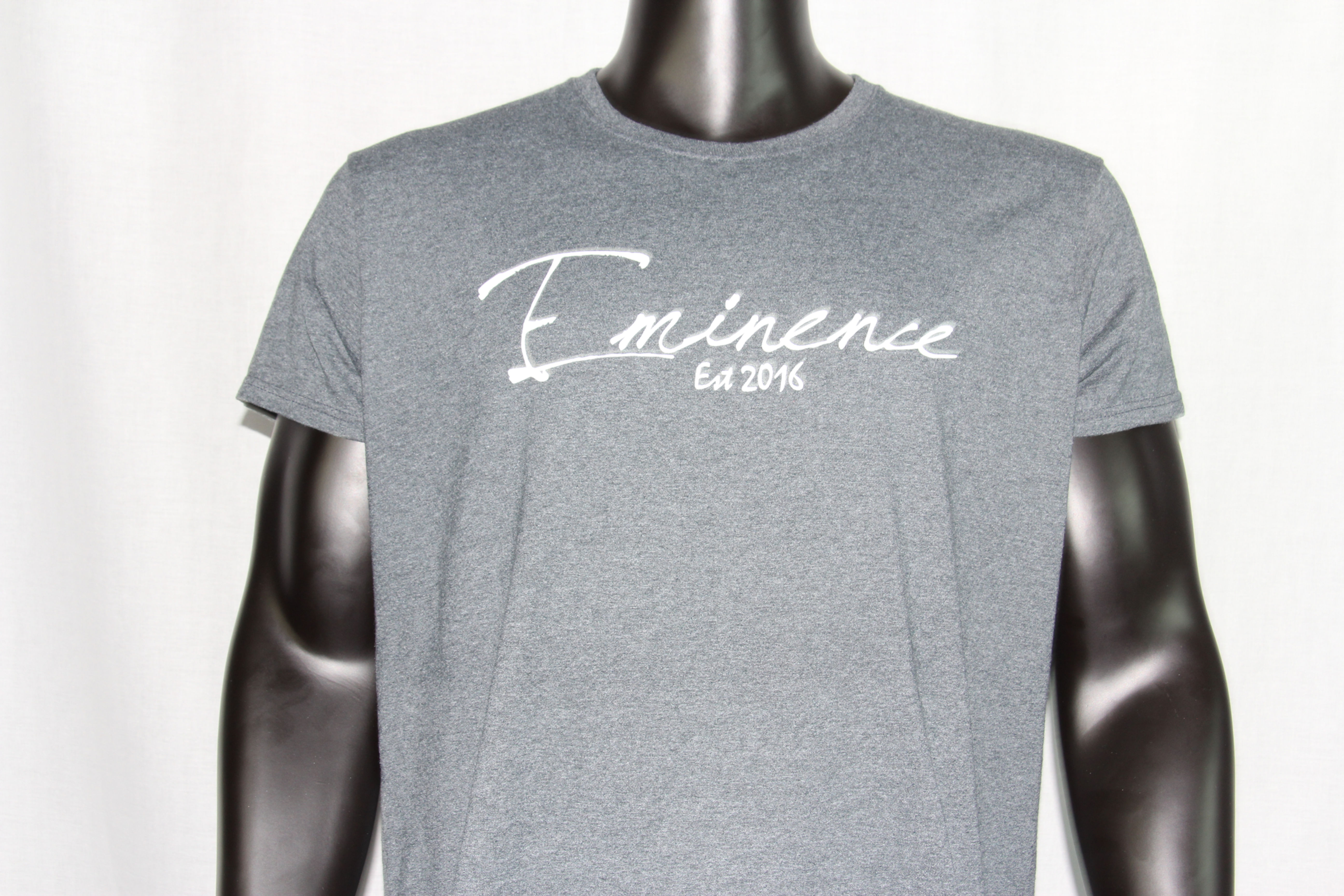 Eminence Light Gray and White Established T-Shirt