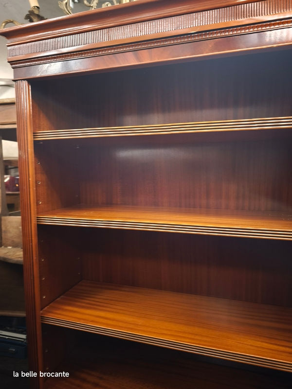 Miniature : ancienne bibliotheque en merisier 5 etagere taille 90 cm x 33 cm hauteur 196 cm