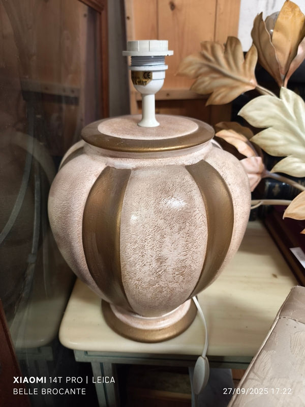 Miniatura: pied de lampe a poser bicolore