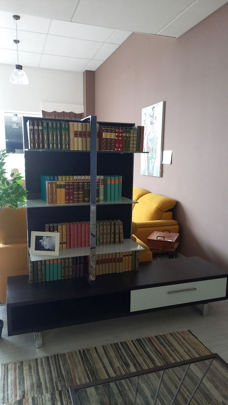 Miniature : etagere bibliotheque chrome et bois