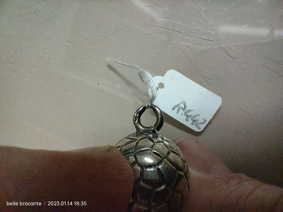Miniatura: pendentif boule en argent