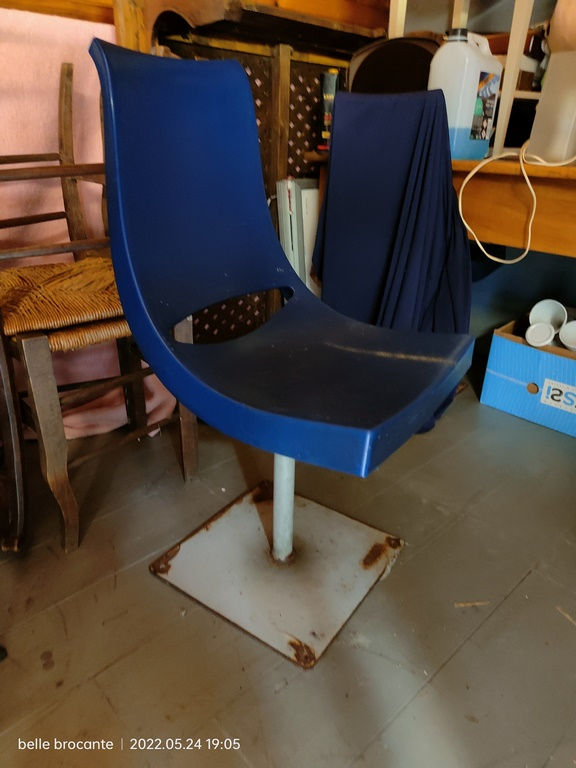 Miniature : chaise d'atelier années 70 vintage