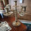 Thumbnail: paire d anciens chandeliers en bronze 5 bougies