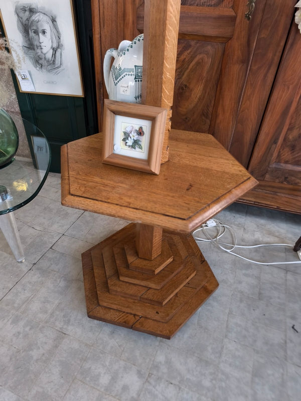Miniatura: lampadaire en bois style art deco