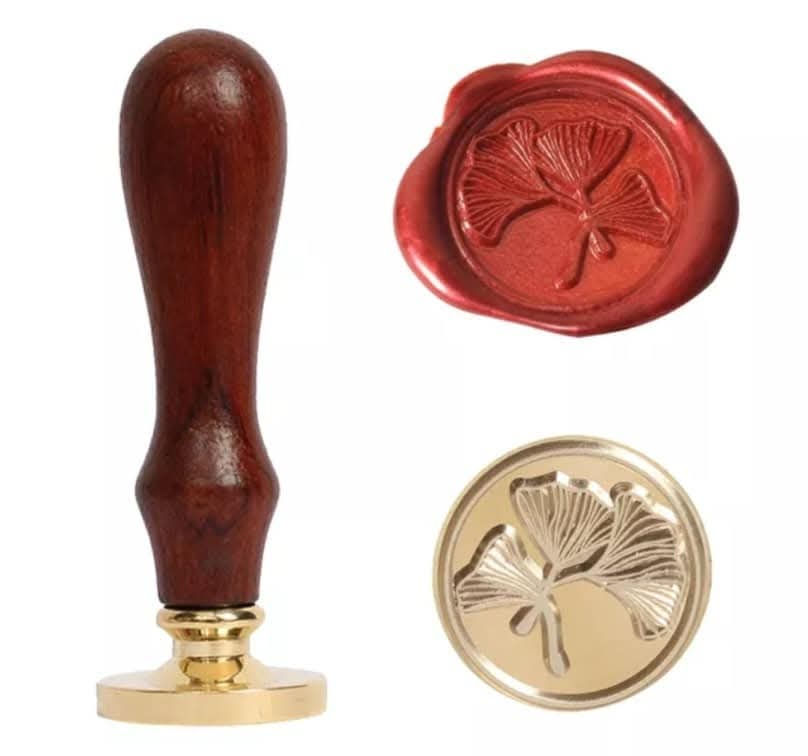 Miniature : Marque-place sceau de cire et ruban mousseline