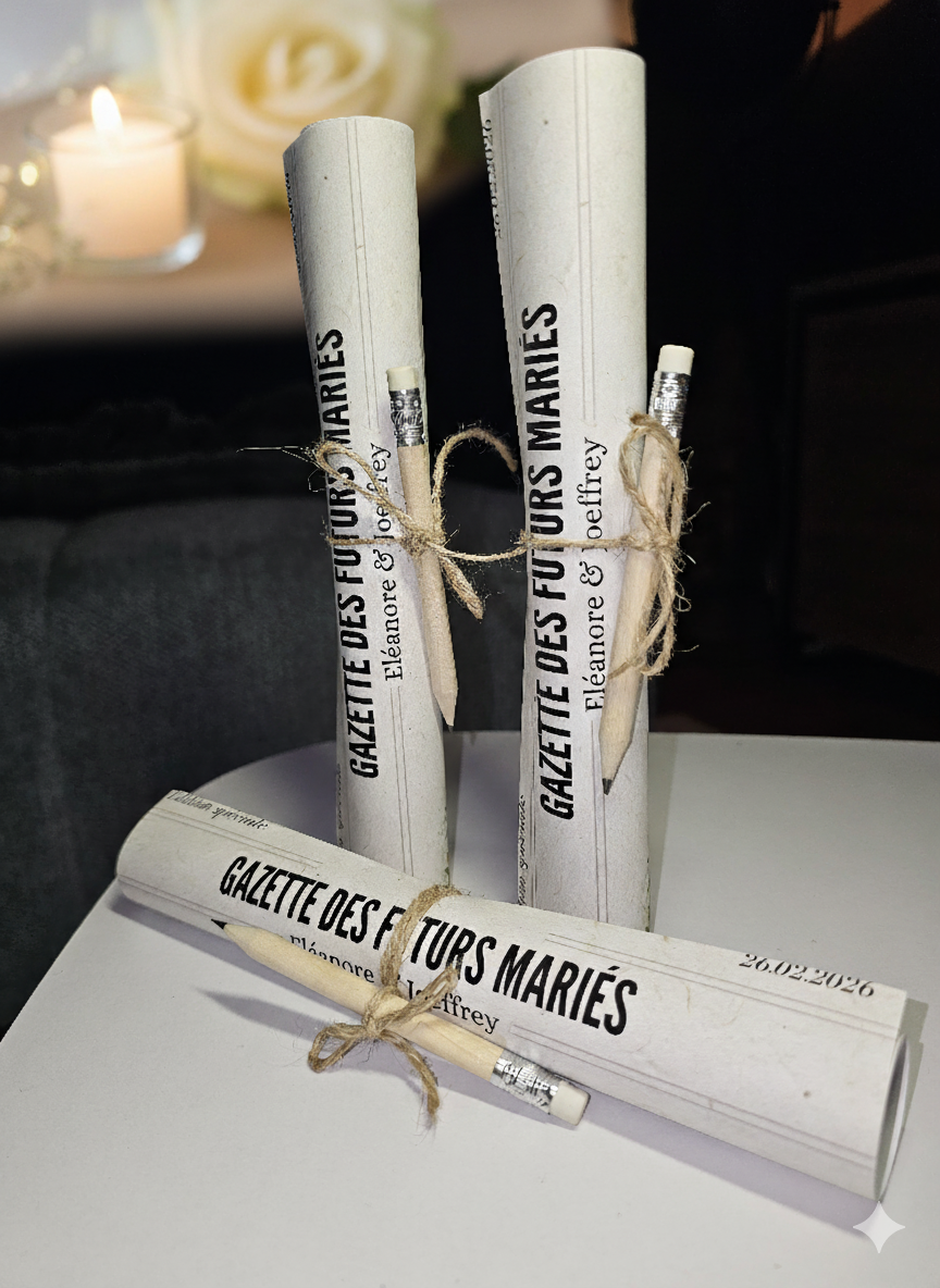 Miniature : Gazette du Mariage roulée