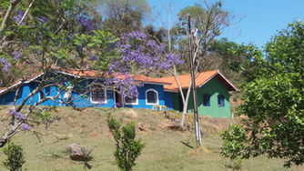 Acomodações em Alojamento (verde) e Casinha (azul)