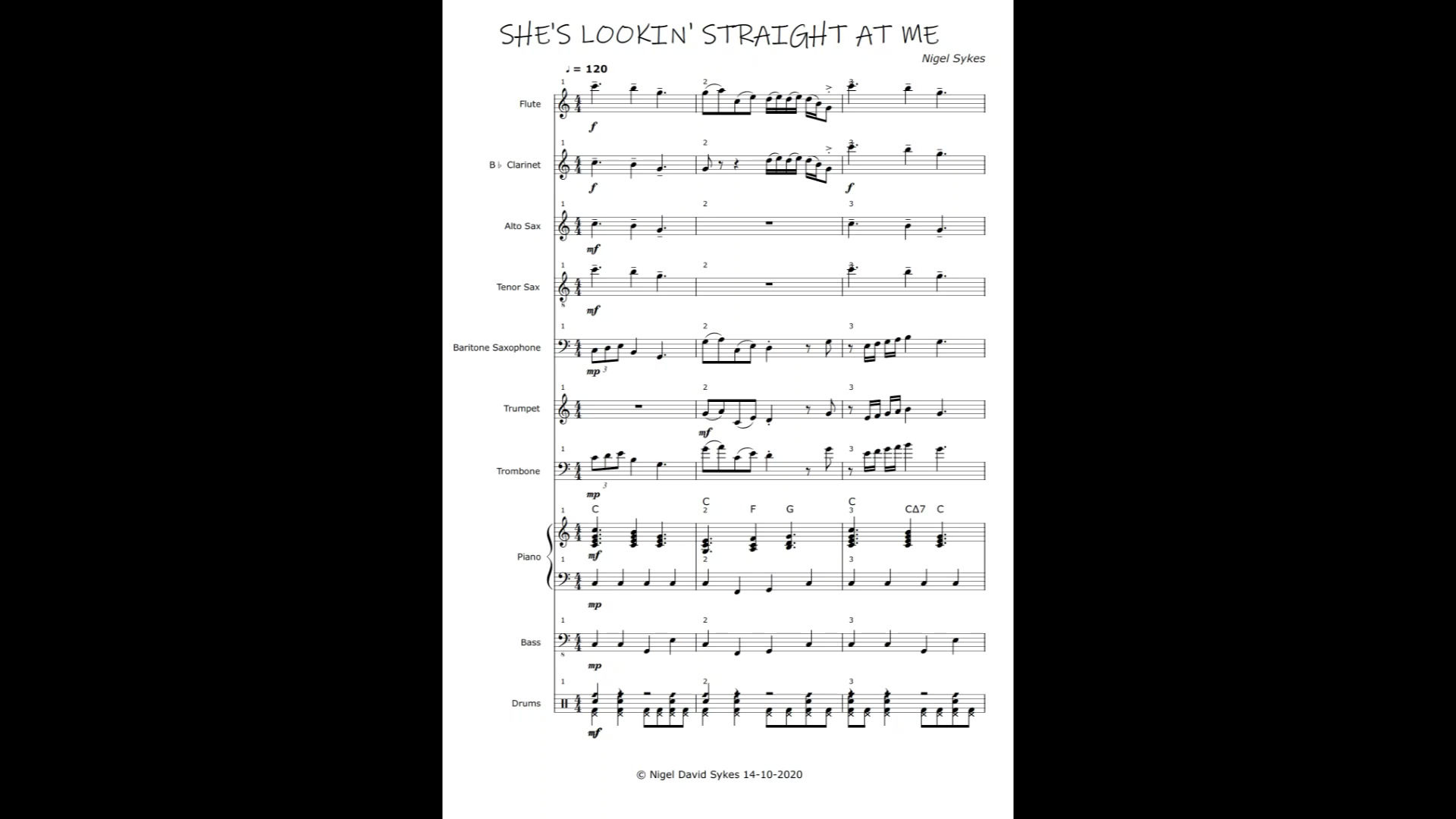 SHE'S LOOKIN' STRAIGHT AT ME