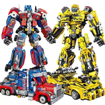 الصورة المصغرة: طقم بناء روبوت متحول ٢ في ١