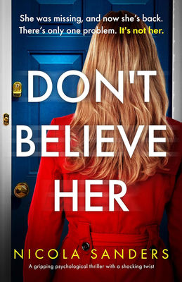 Don't Believe Her book cover by Nicola Sanders