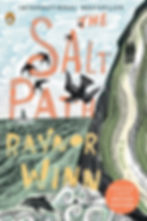 Book cover: The Salt Path by Raynor Winn, with cliff, sea, and birds.