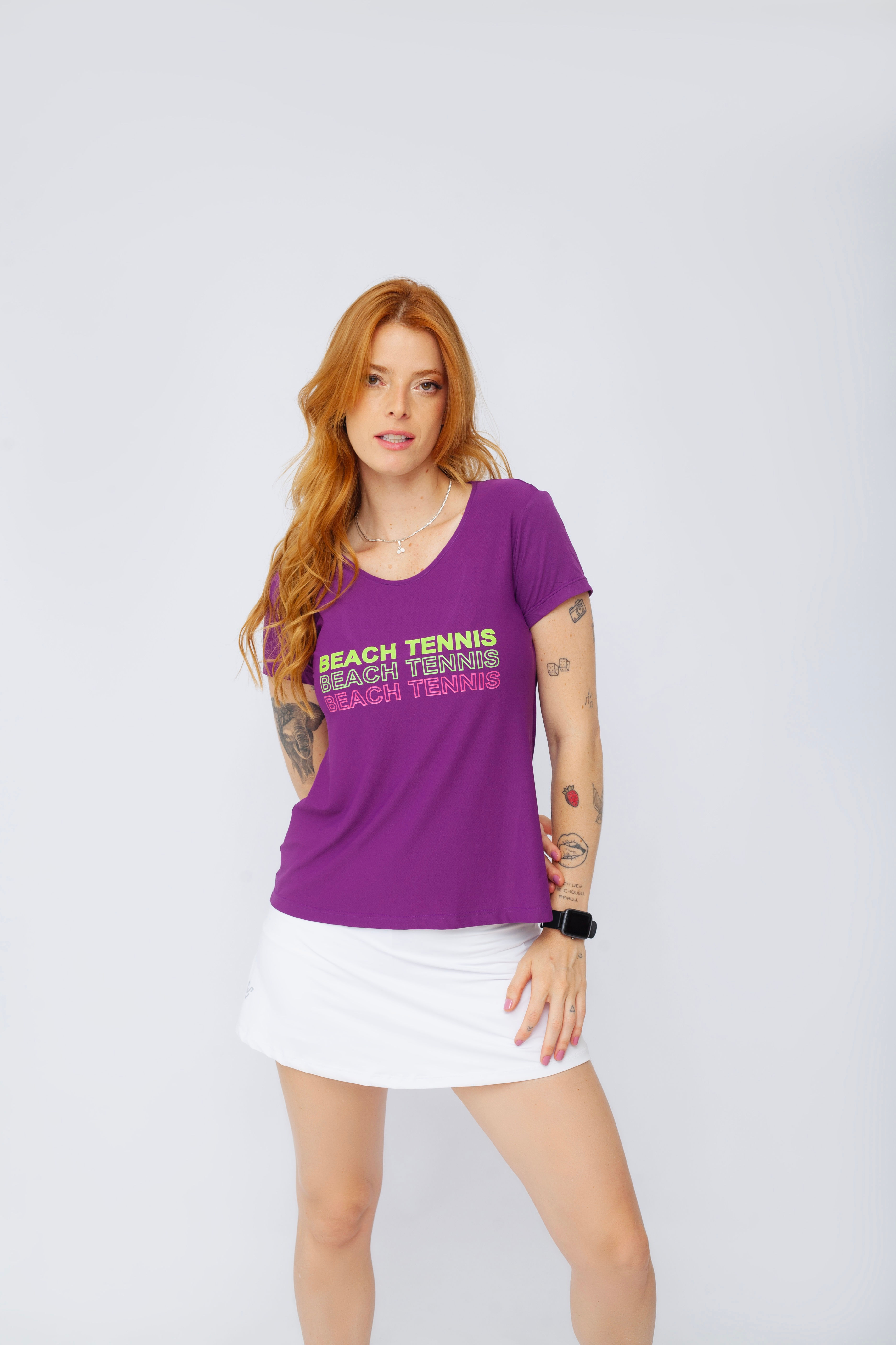 Baby look BT Collor - Roxa