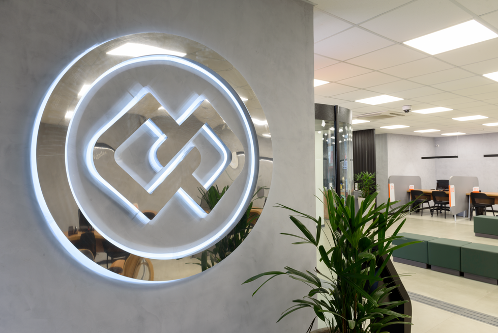 Visão interna da agência