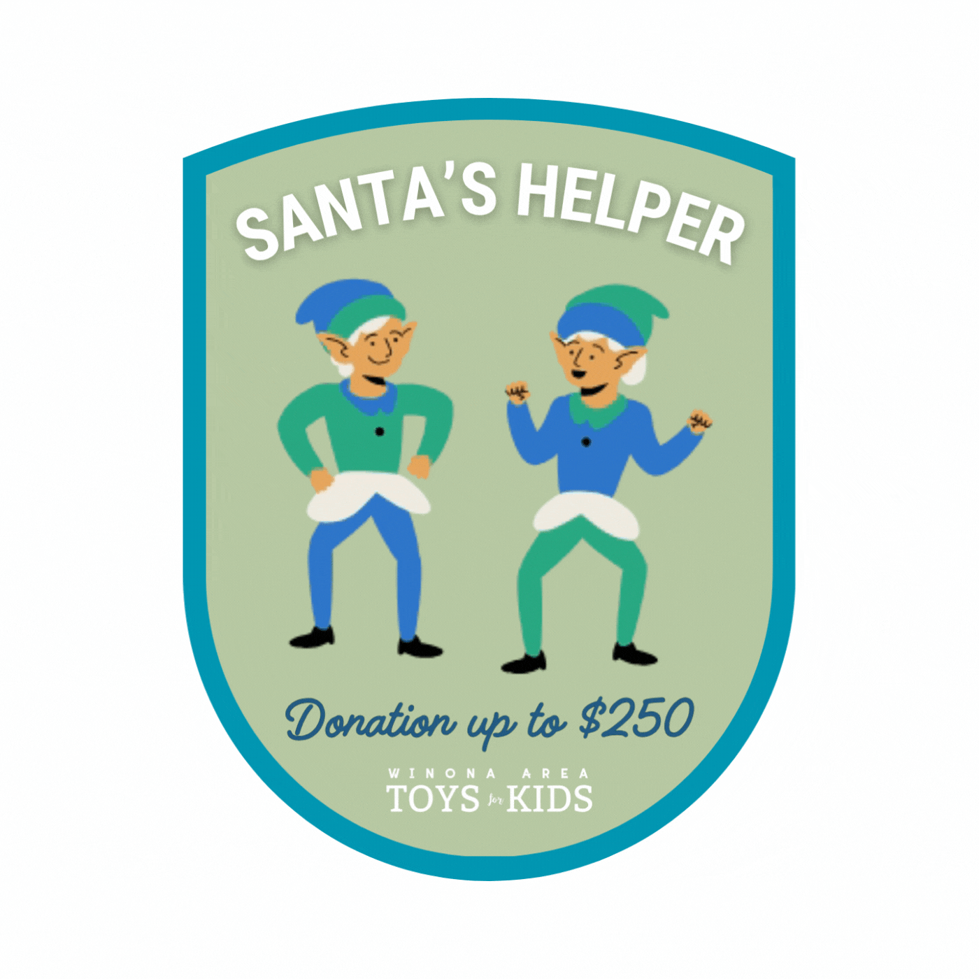 Blue and Red Retro Vintage Charity Foundation Badge Logo.gif