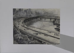 cctv_seoul(168) 360point of view(part) 24x33cm mixed media on fabric&hangi  2012