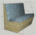 High back Bench seat example picture.