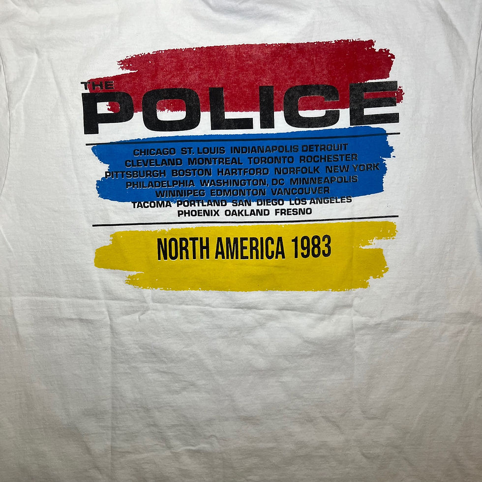 Thumbnail: 1983 Police North American Tour Commemorative 