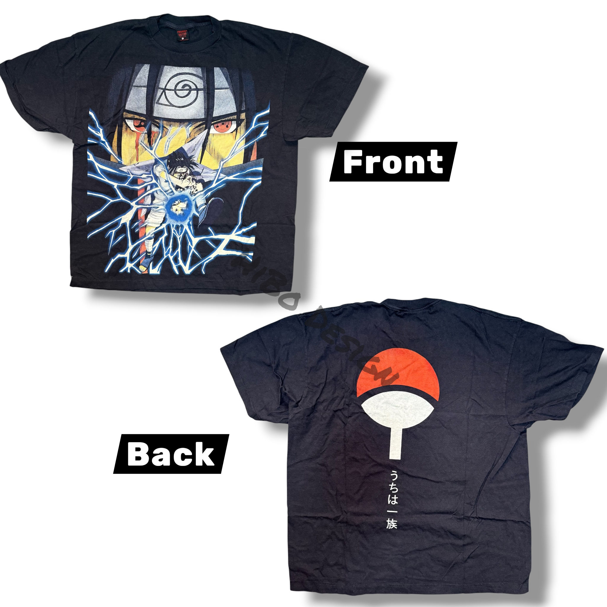 Naruto Sasuke Chidori Uchiha Clan Tee