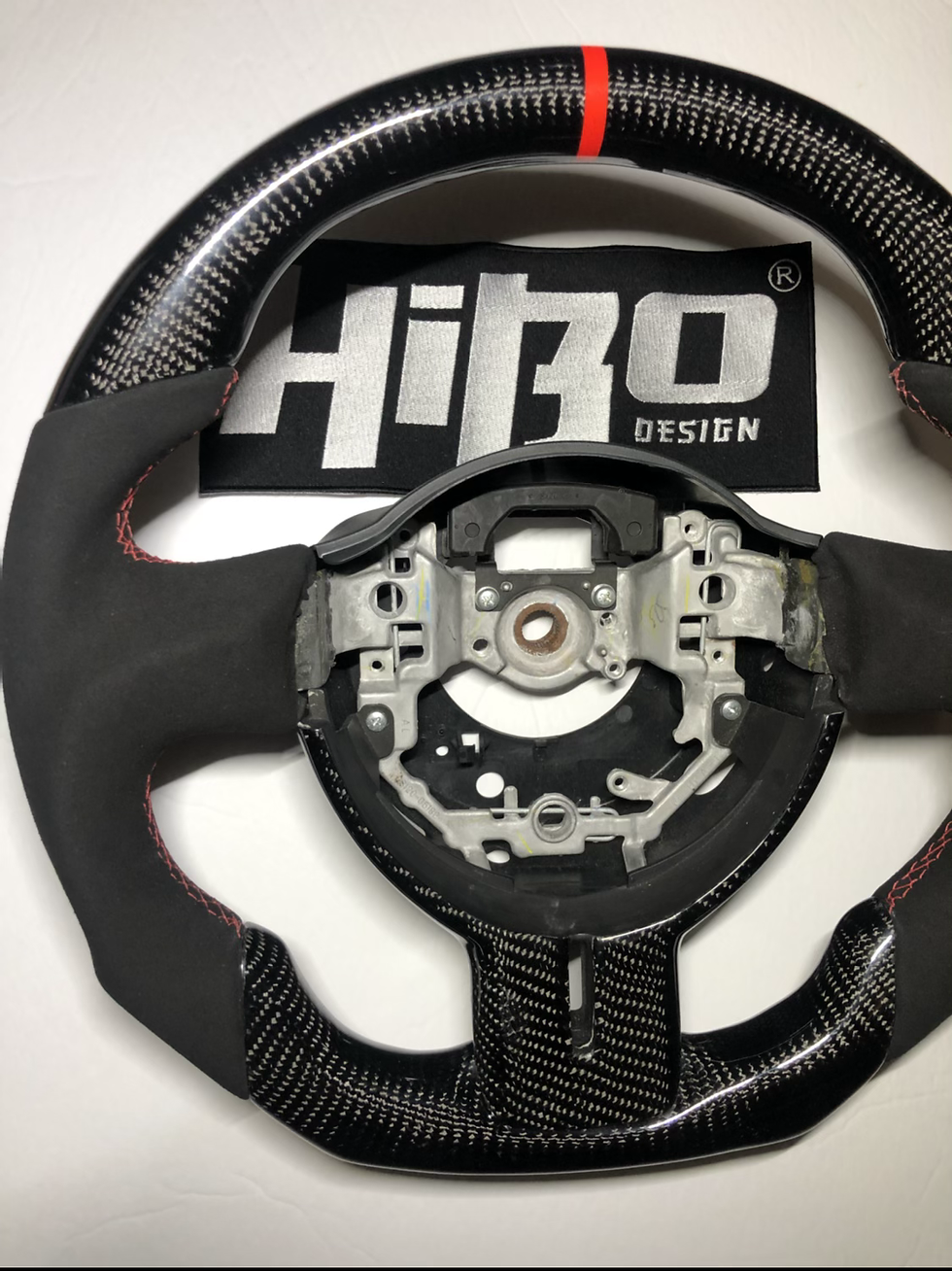 Thumbnail: 2013-2016 FR-S / BRZ OEM FIT CARBON FIBER /  ALCANTARA / RED STITCHING , STRIPE 