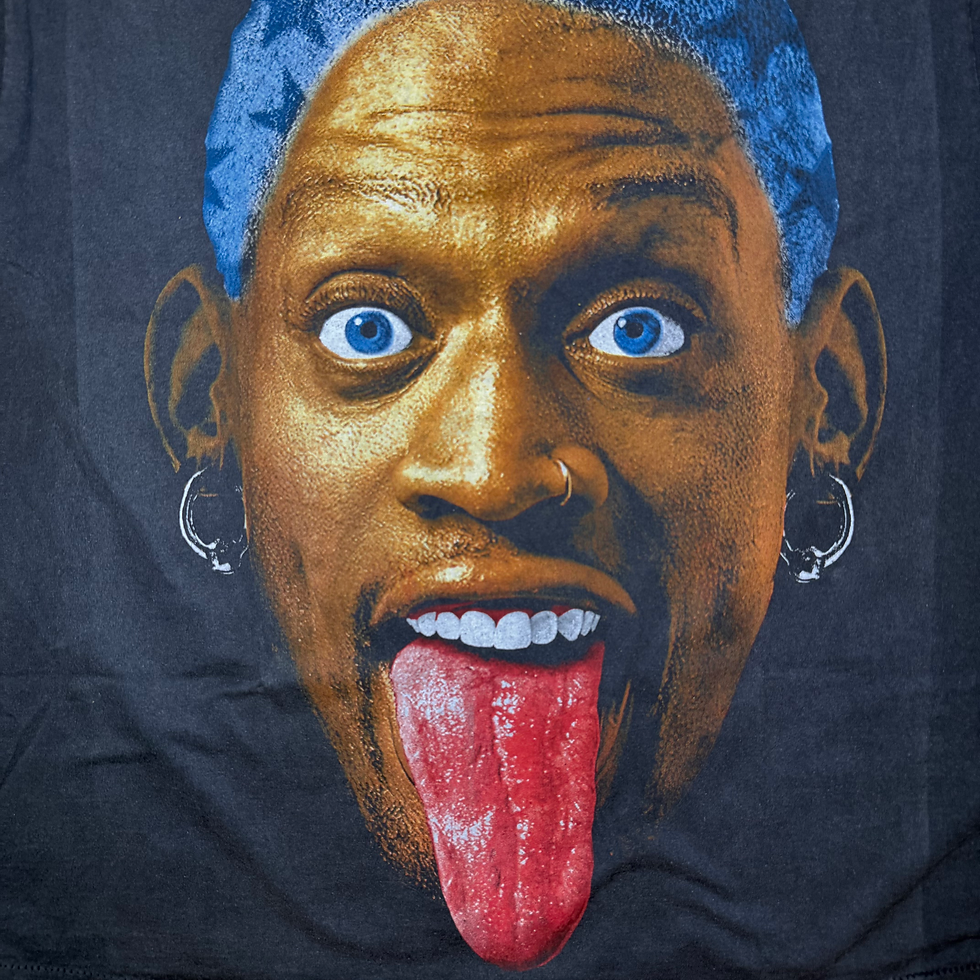 Thumbnail: Dennis Rodman Blue Hair Chicago Bulls 