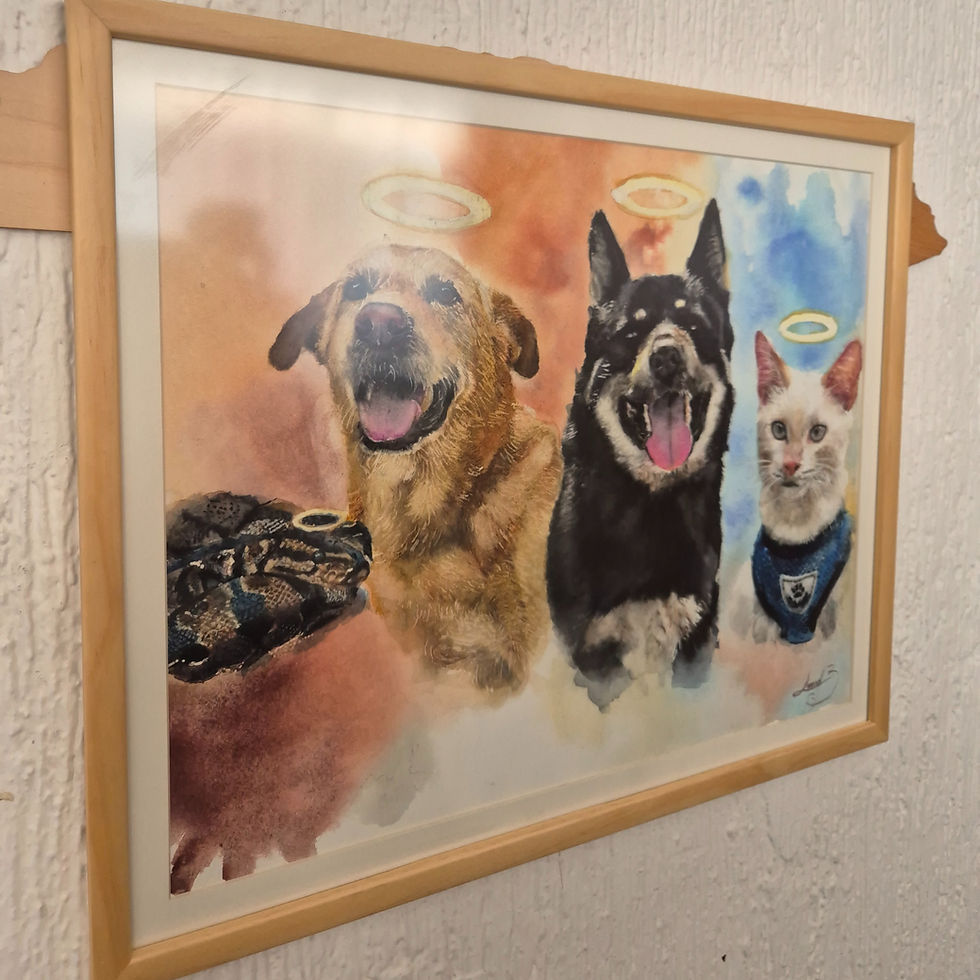 Thumbnail: Realistic Portrait - 3 or More Pets
