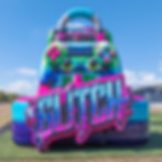 Glitch Mode gamer inflatable slide rental in Connecticut by Take Flight Jump Houses