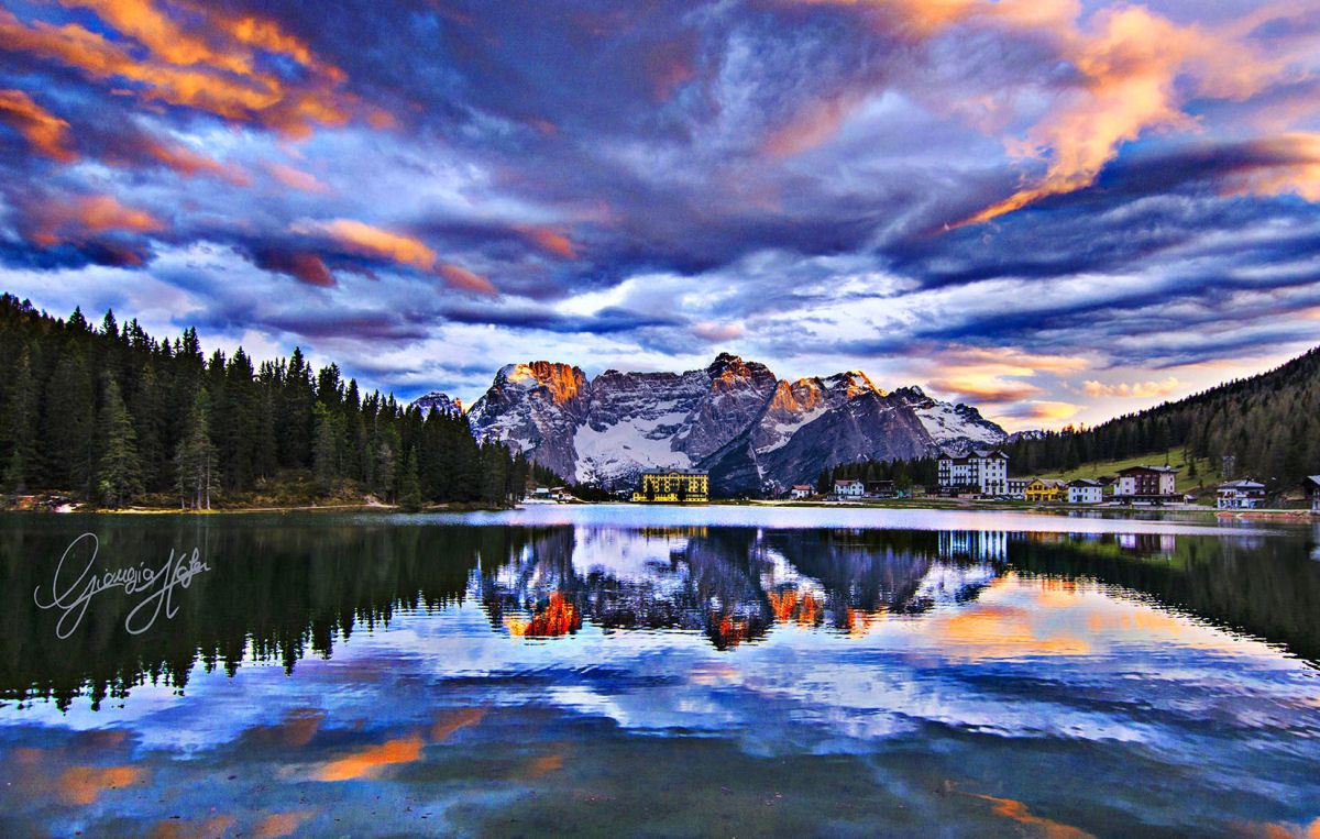 A_tramonto_LagoMisurina