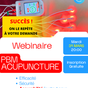 Webinaire Exceptionnel — Acupuncture : êtes-vous encore dans le bon cadre pour pratiquer aujourd’hui ?
