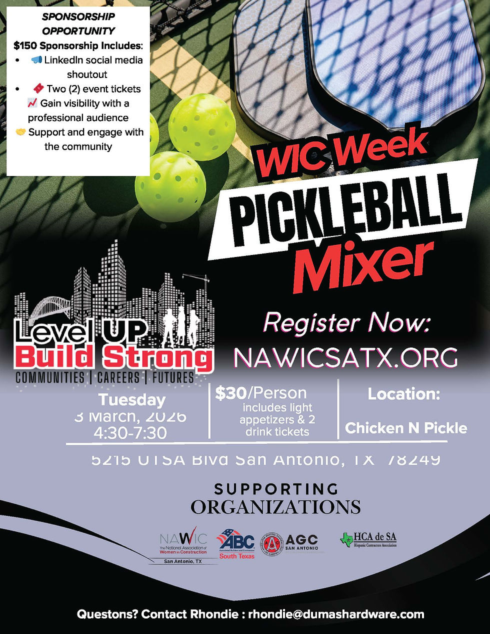 WIC Week - Pickle Ball AEC Mixer
