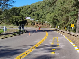 DNIT realiza melhorias na sinalização da BR-287 no trevo de acesso a Jaguari