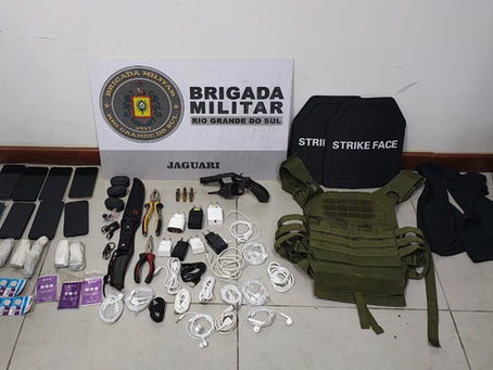 Brigada Militar frustra tentativa de arremesso e prende dupla armada no Presídio de Jaguari