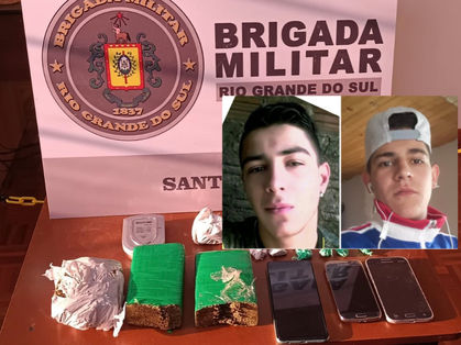 BM prende dois por tráfico de drogas em Santiago