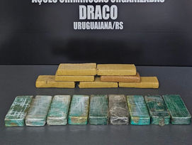 DRACO apreende mais de R$ 500 mil em drogas enterradas em área rural e prende trio por tráfico em Uruguaiana