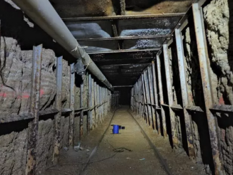 MUNDO: Túnel de traficantes com sistema de trilhos e eletricidade é descoberto
