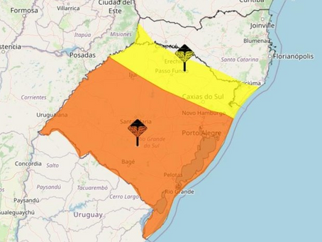 RS tem dois alertas de tempestade válidos na manhã desta quarta-feira