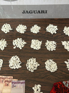 Jovem é preso com mais de 550 buchas de cocaína em ação da Brigada Militar em Jaguari