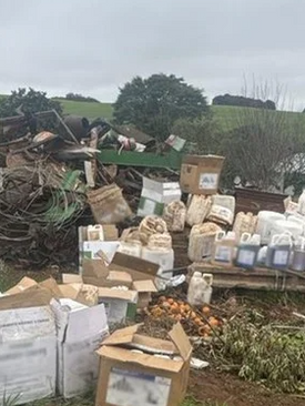 Fiscalização apreende agrotóxicos avaliados em R$ 100 mil em Augusto Pestana