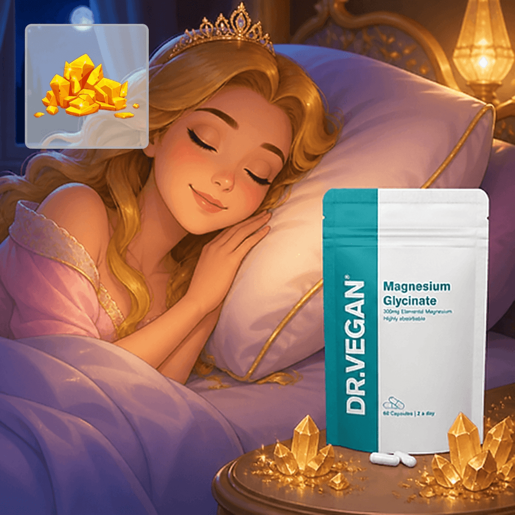 Dr Vegan: Glicynian magnezu, 300 mg pierwiastkowego magnezu