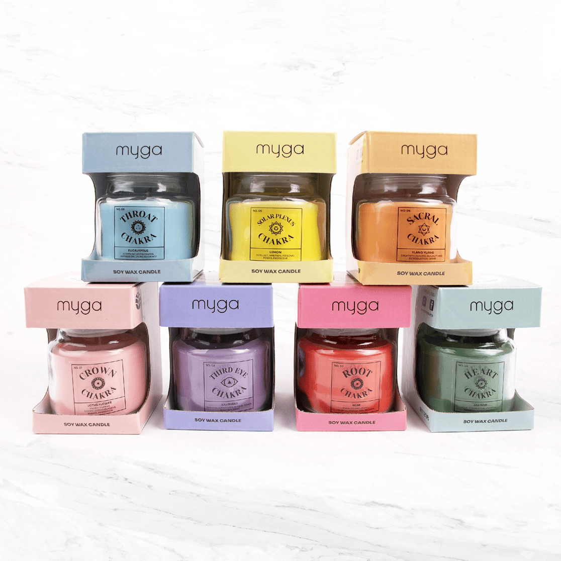 Seven Chakra Candles
