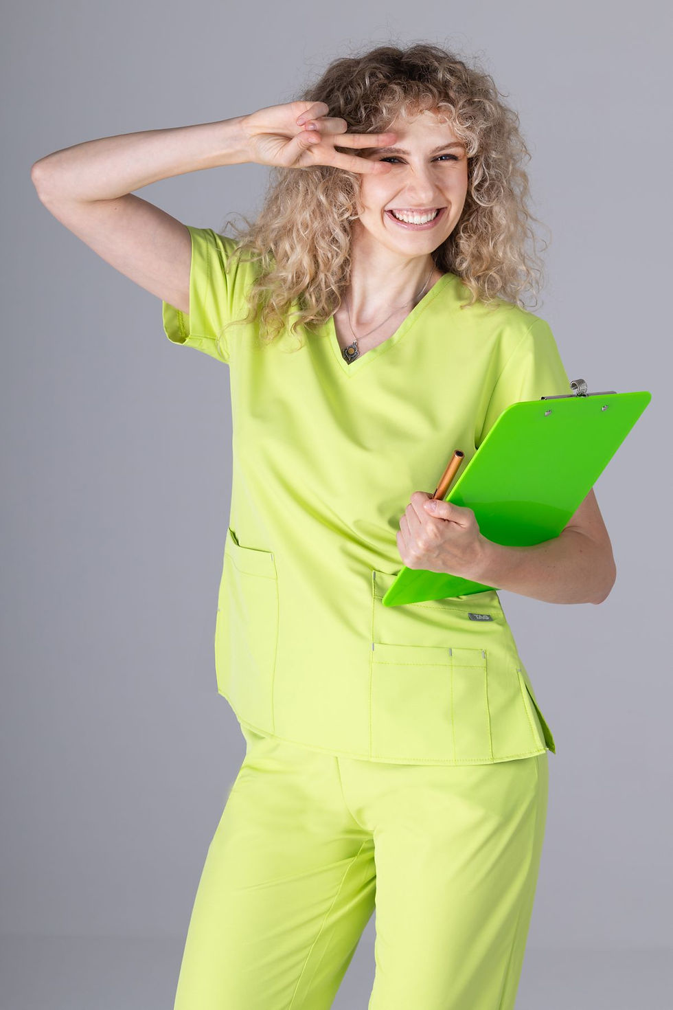 Miniaturbild: Set Kasack EVA u. Jogger Hose | Active-Stretch | 30°C | Grünton