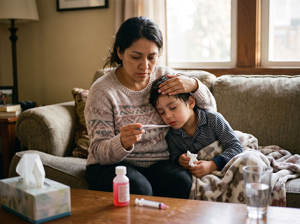 P: ¿Puede un niño presentar picos de fiebre solo una vez al día con sospecha de neumonía?