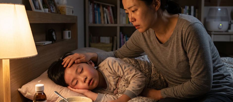 Q: A형 독감으로 40도 고열이 나며 자는 아이, 처방받은 항생제를 깨워서라도 먹여야 할까요?