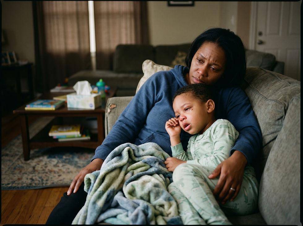 Q: My child was diagnosed with the flu on Tuesday, and today (Thursday) they still have a mild fever, severe vomiting cough, and eye discharge. Should we see a doctor today?