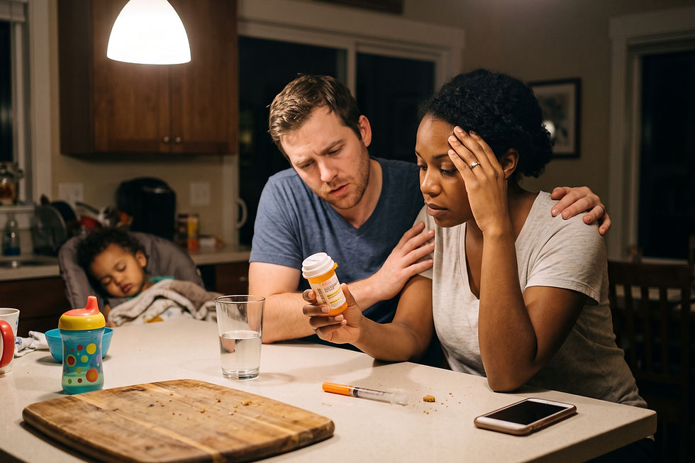 Illustration for the question: Can I give my child prescribed acetaminophen syrup that was dispensed into a bottle 3 months…