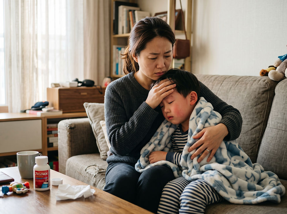 Q: 발열 후 17시간 만에 한 독감 검사 음성, 4일째 고열이 지속되는데 재검사 받아야 할까요?
