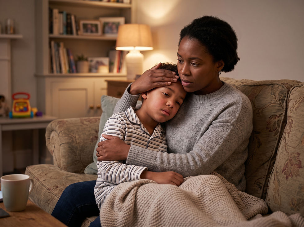 Q: My 8-year-old's fever broke but returned with a cough. Can I just observe at home?